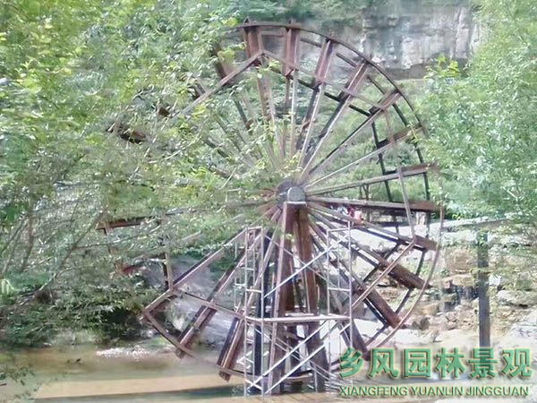 山西长治通天峡景区水车安装